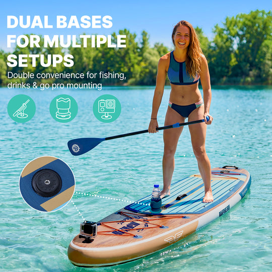 Niphean Classic Glidewing Series All-Round 11' Inflatable Stand Up Paddle Board Set|20260305001.png|Recycled materials