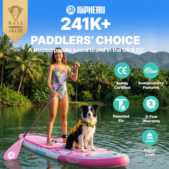 Niphean Classic Glidewing Series All-Round 11' Inflatable Stand Up Paddle Board Set|20260305001.png|Recycled materials