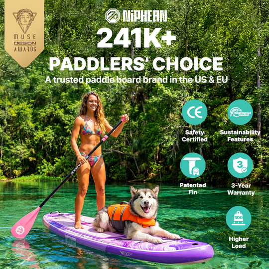 Niphean Classic Glidewing Series All-Round 11' Inflatable Stand Up Paddle Board Set|20260305001.png|Recycled materials