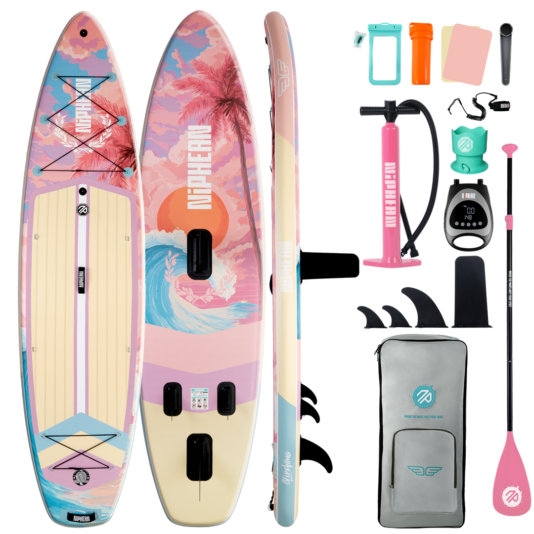 Niphean Classic Glidewing Series All-Round 11' Inflatable Stand Up Paddle Board Set|20260305001.png|Recycled materials