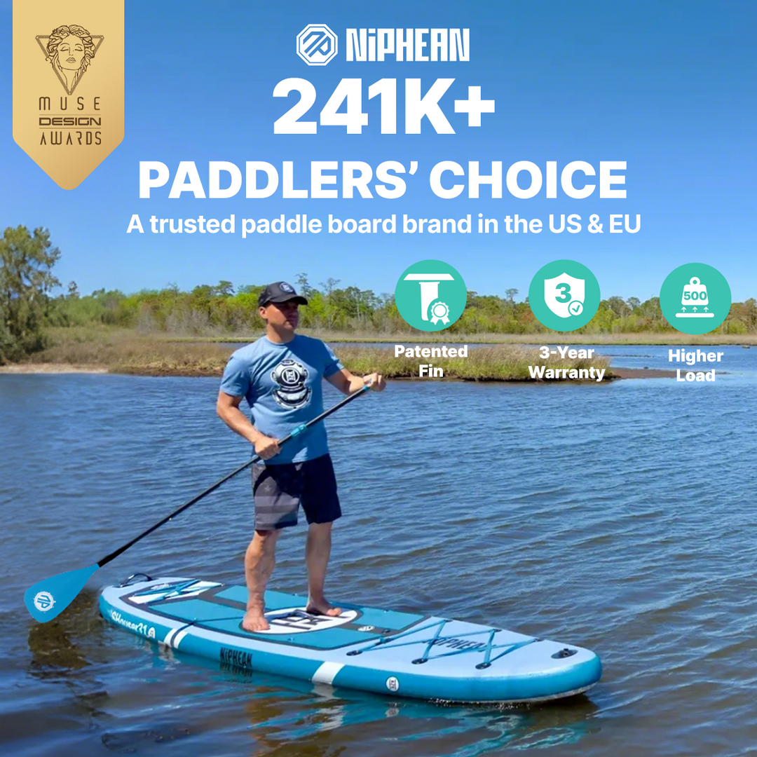 Niphean Classic Glidewing Series All-Round 11' Inflatable Stand Up Paddle Board Set|20260305001.png|Recycled materials