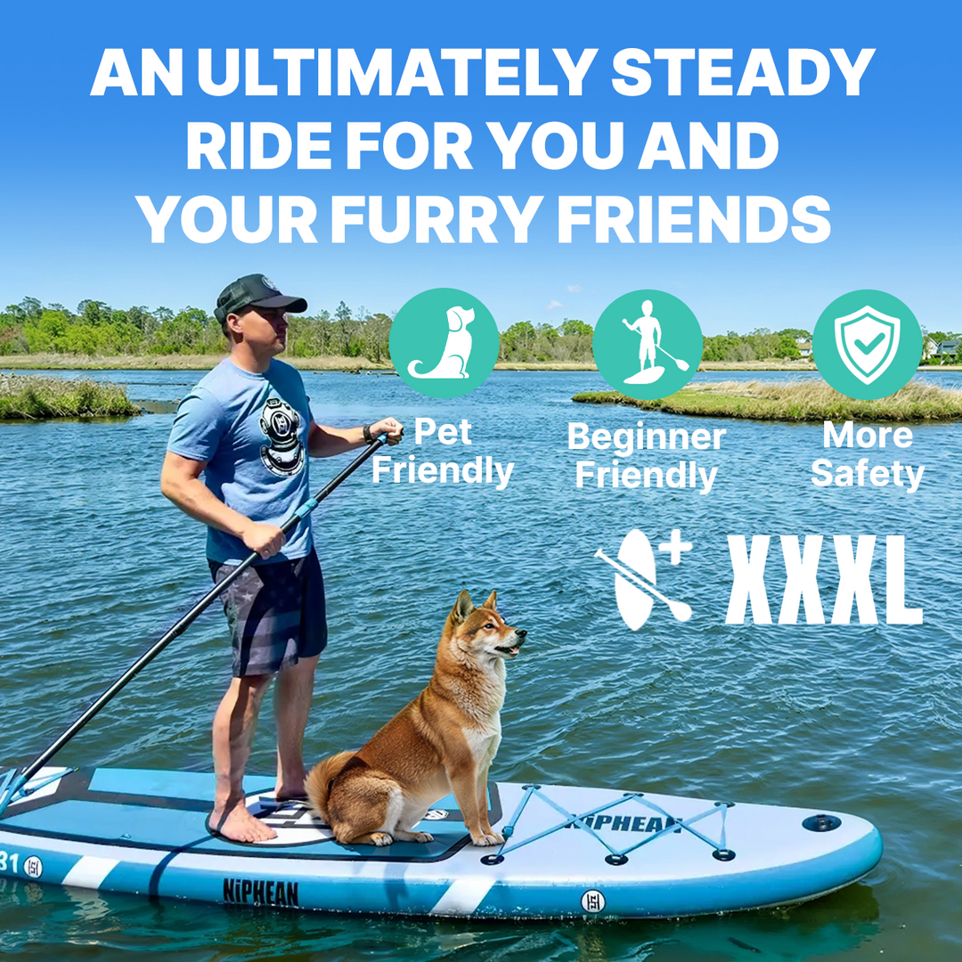 Niphean Classic Glidewing Series All-Round 11' Inflatable Stand Up Paddle Board Set|20260305001.png|Recycled materials