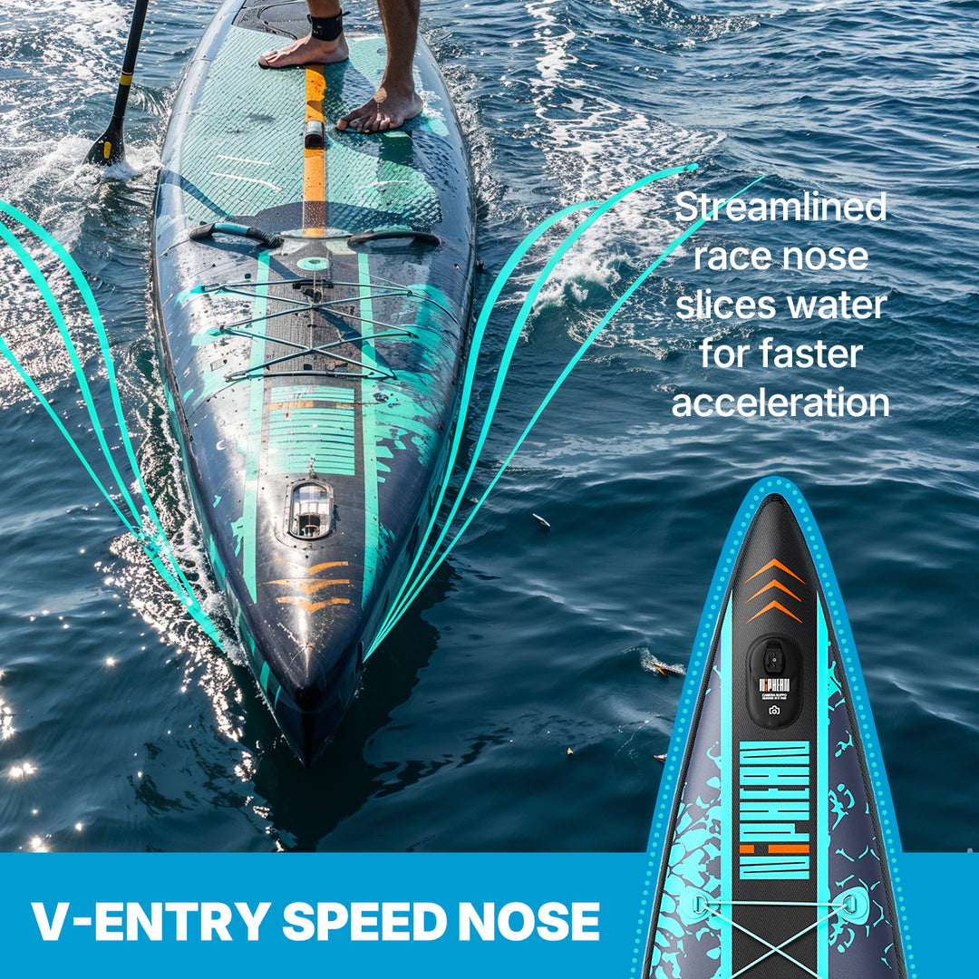 Niphean Pro Racing 14' Inflatable Stand Up Paddle Board Set