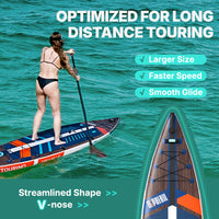 Niphean Pro Touring 12'6" Inflatable Stand Up Paddle Board Set