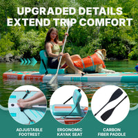Niphean Pro Touring 12'6" Inflatable Stand Up Paddle Board Set