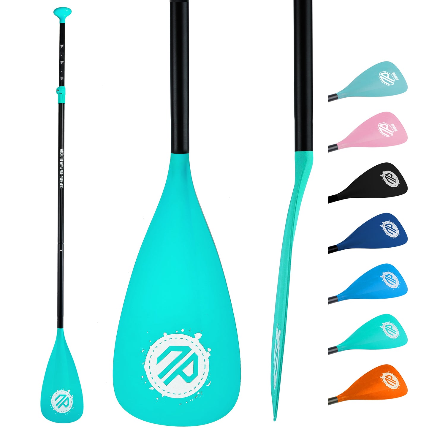 Niphean Sup Paddle, 3-Pieces Detachable Floating Paddle Board Paddle, Lightweight & Durable Ora, 66’’-82’’ Adjustable SUP Paddles