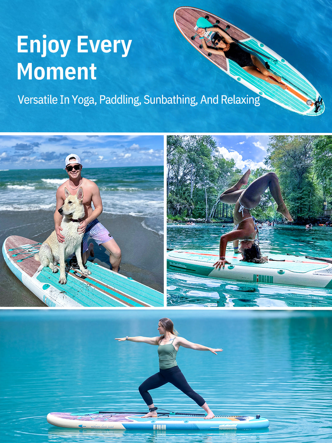Niphean Halloween Limited Edition All-Round 10'6" Inflatable Stand Up Paddle Board Set - Rose Pink