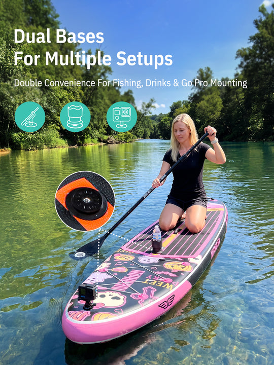 Niphean Halloween Limited Edition All-Round 11' Inflatable Stand Up Paddle Board Set - Pink Black