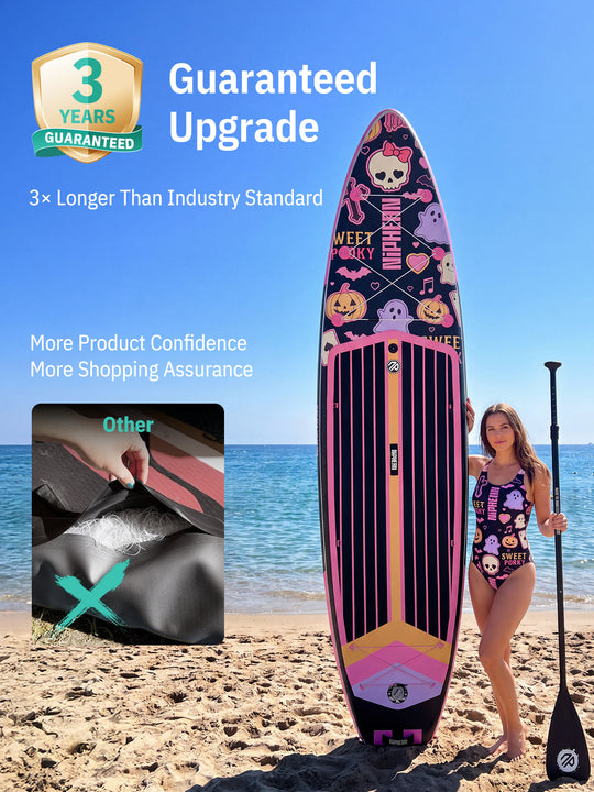 Niphean Halloween Limited Edition All-Round 11' Inflatable Stand Up Paddle Board Set - Pink Black