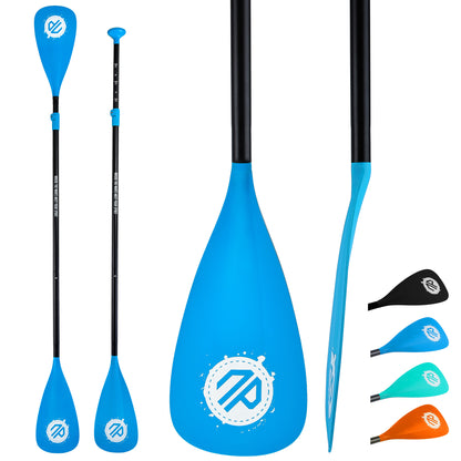 Niphean Sup Paddle, 4-Piece Dual-Use Detachable Floating Paddle Board Paddles, 78’’-86’’ Adjustable Kayak Paddle, Durable Oars