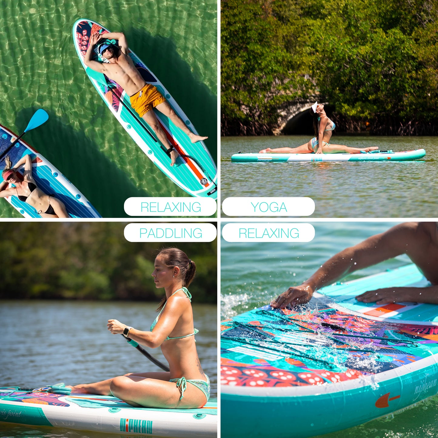 Niphean 10'6" (320cm) Inflatable Paddle Boards Set - Summer Breeze