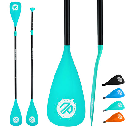 Niphean Sup Paddle, 4-Piece Dual-Use Detachable Floating Paddle Board Paddles, 78’’-86’’ Adjustable Kayak Paddle, Durable Oars