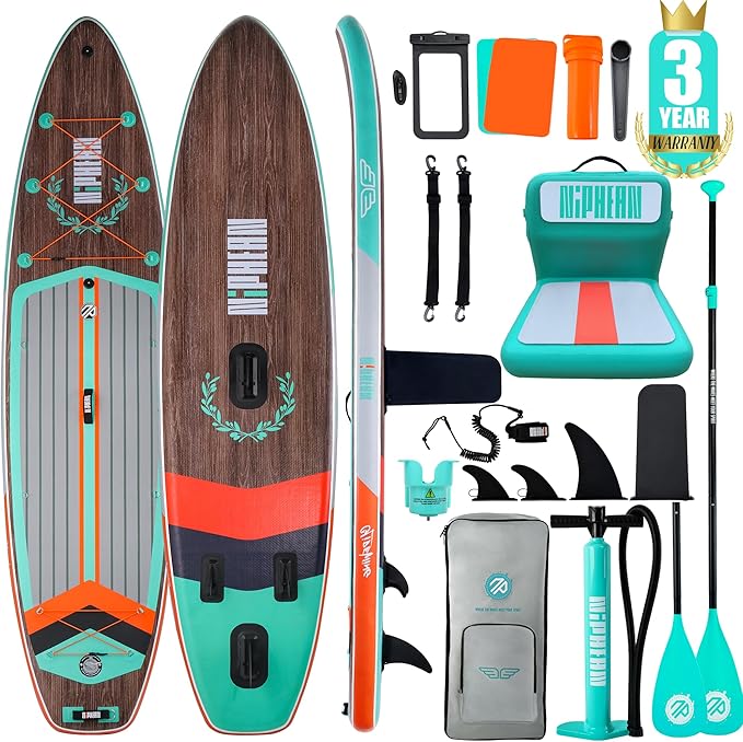 Niphean 10'6" (320cm) Inflatable Paddle Boards Set - Classic Wood Grain
