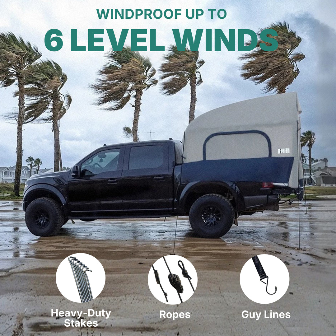 bed tent Niphean Truck Bed Tent – Waterproof, Easy Setup for 5.5ft-8ft Truck Beds