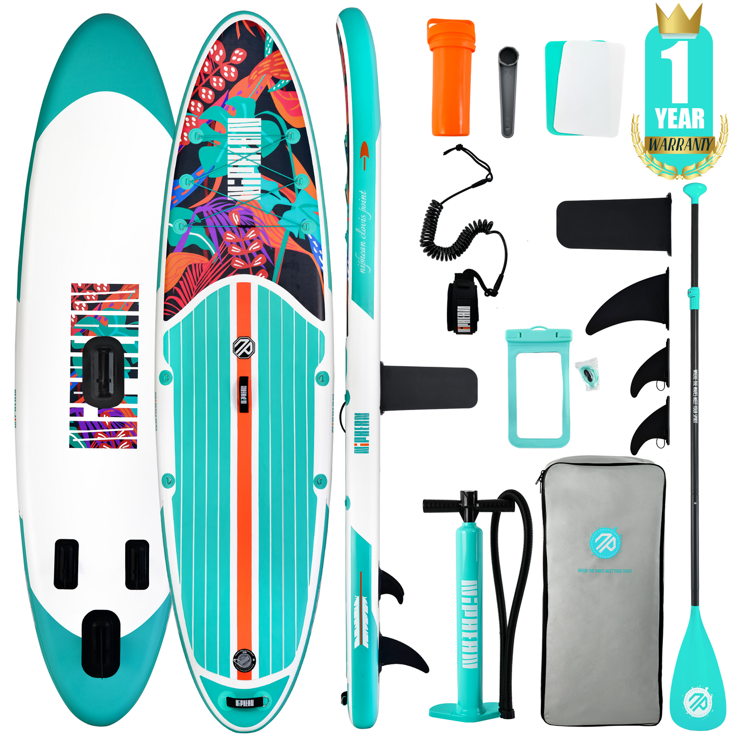 Niphean 10'6" (320cm) Inflatable Paddle Boards Set - Summer Breeze